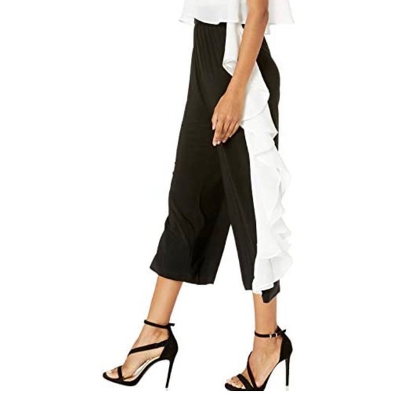 Laundry By Shelli Segal 1 Shoulder RuffleJumpsuit - Picture 4 of 4